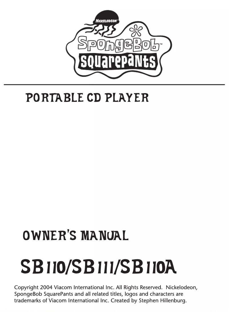 Image de la première page du manuel de l'appareil SB111