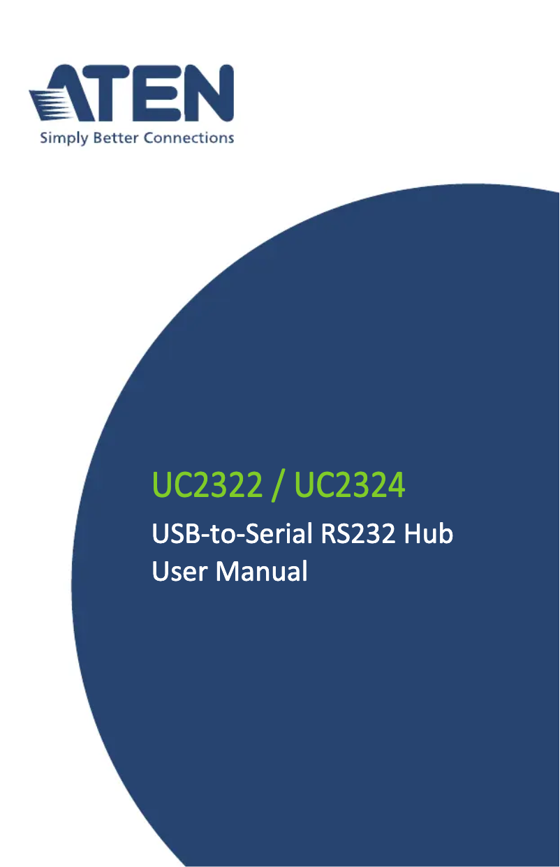 Page n°1 - Manuel utilisateur ATen UC2324