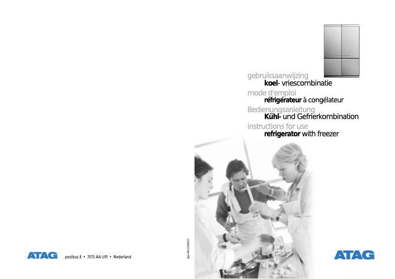 Page 1 de la notice Manuel utilisateur Atag KB311M