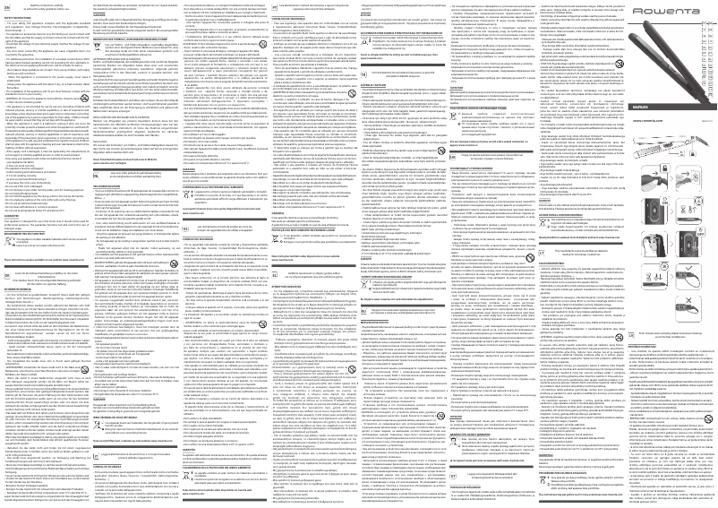 Page 1 de la notice Manuel utilisateur Rowenta Easyliss SF161L