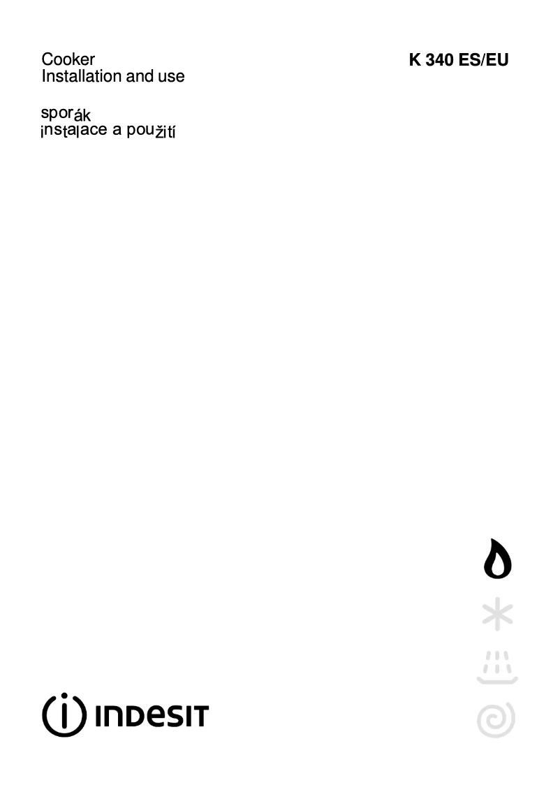 Page n°1 - Manuel utilisateur Indesit K340 ES(W)/EU