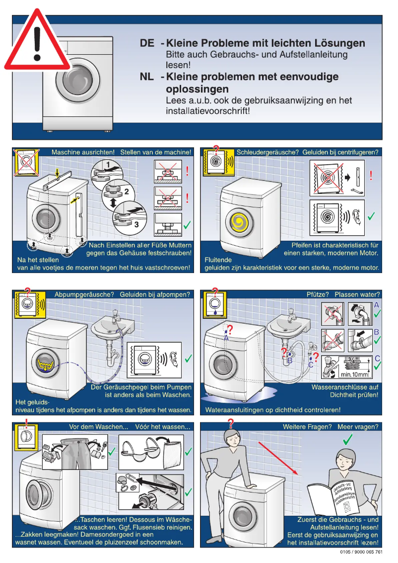 Page n°1 - Manuel utilisateur Siemens WM14E498NL