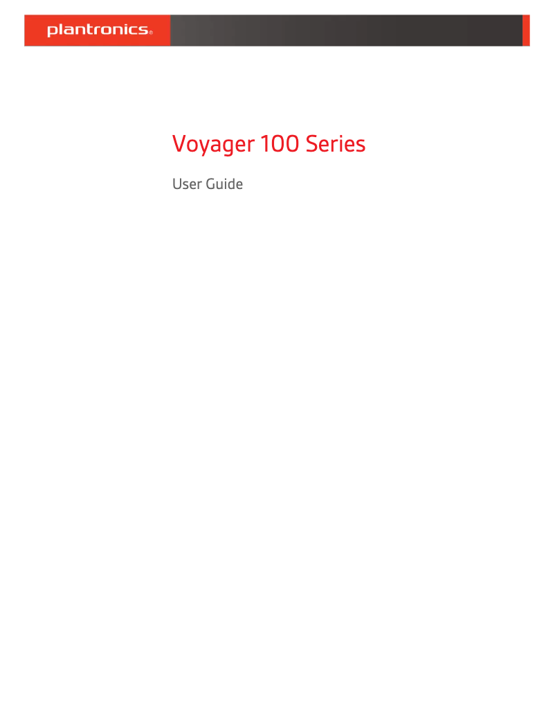 Image de la première page du manuel de l'appareil Voyager 104