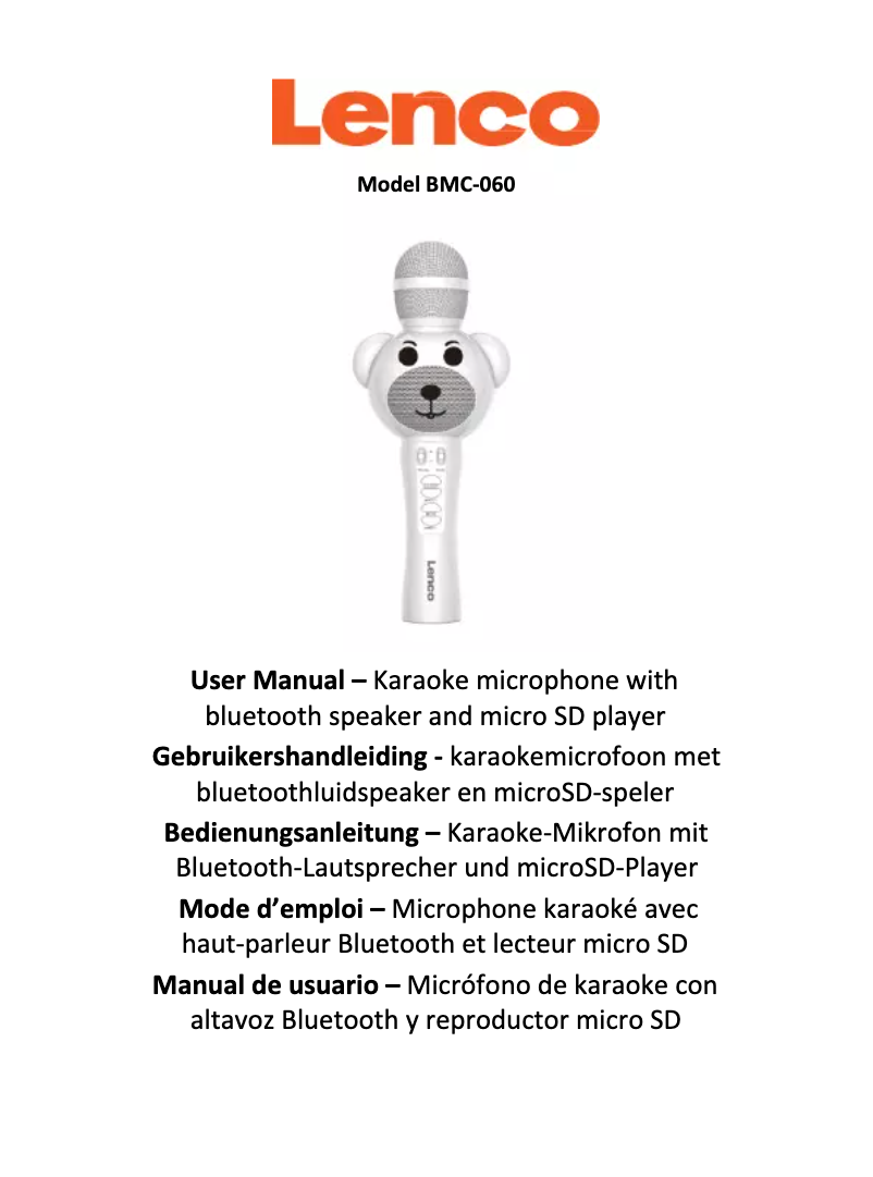 Image de la première page du manuel de l'appareil BMC-060