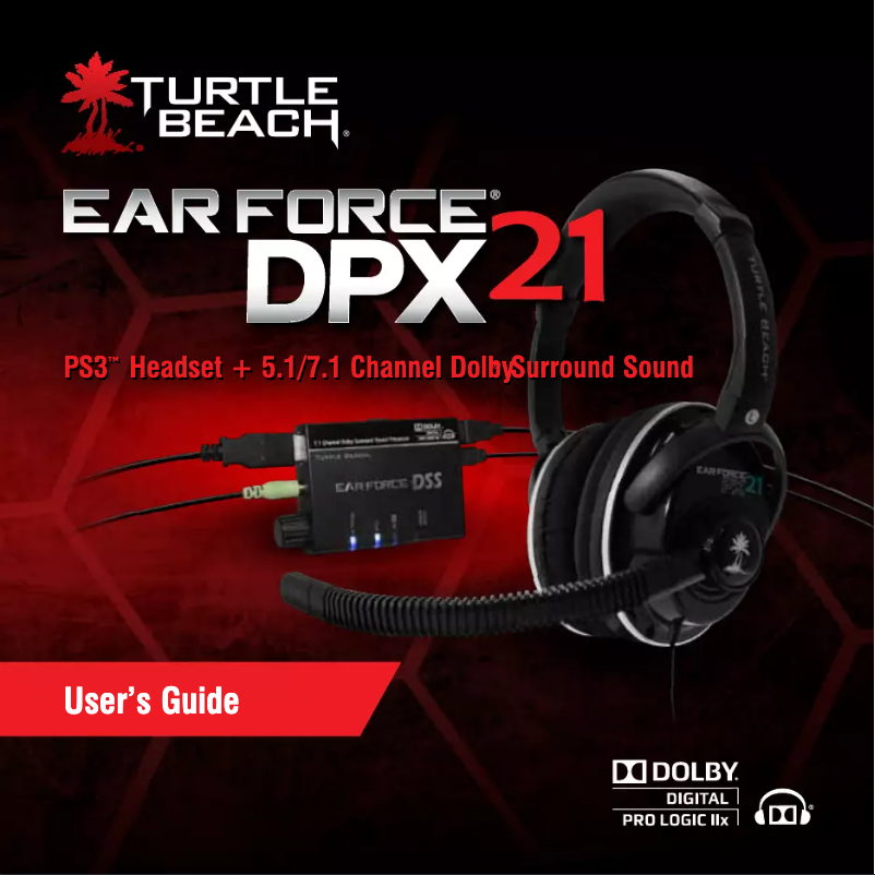 Página 1 del manual Manual de usuario Turtle Beach Ear Force DPX21