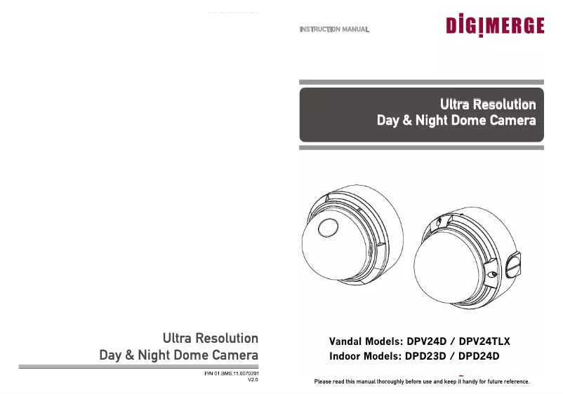 Page n°1 - Manuel utilisateur Digimerge Pinnacle DPV24D