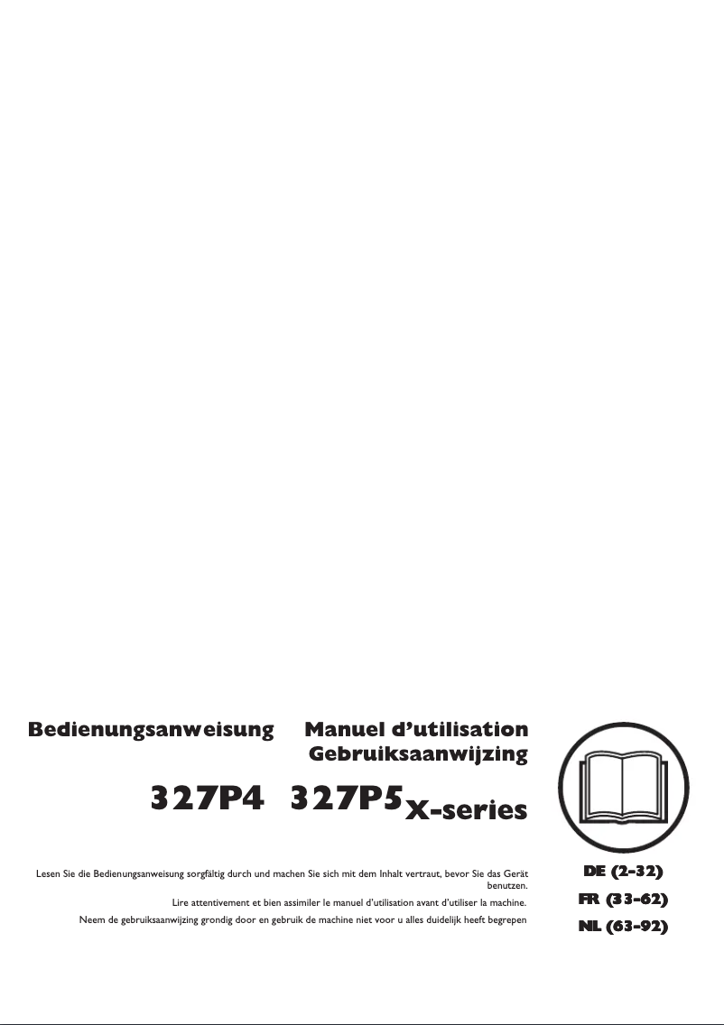 Page 1 de la notice Manuel utilisateur Husqvarna 327P4