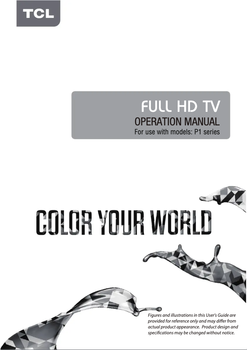 Page 1 de la notice Manuel utilisateur TCL 55P1FS