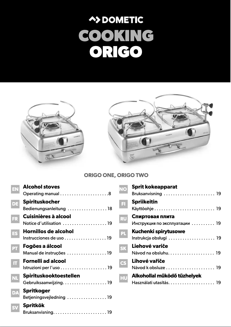 Página 1 del manual Manual de usuario Dometic ORIGO One