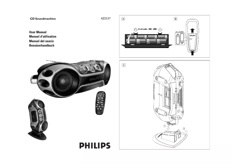 Página 1 del manual Manual de usuario Philips AZ2537