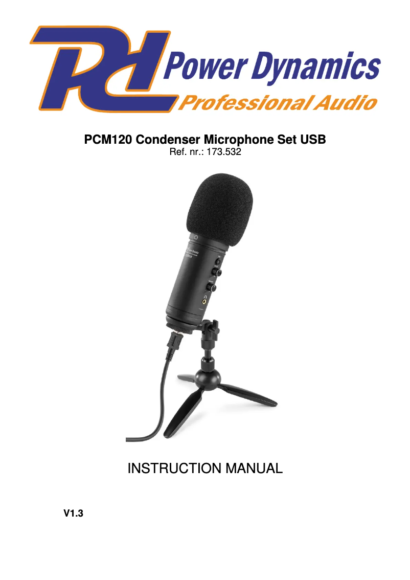 Image de la première page du manuel de l'appareil PCM120