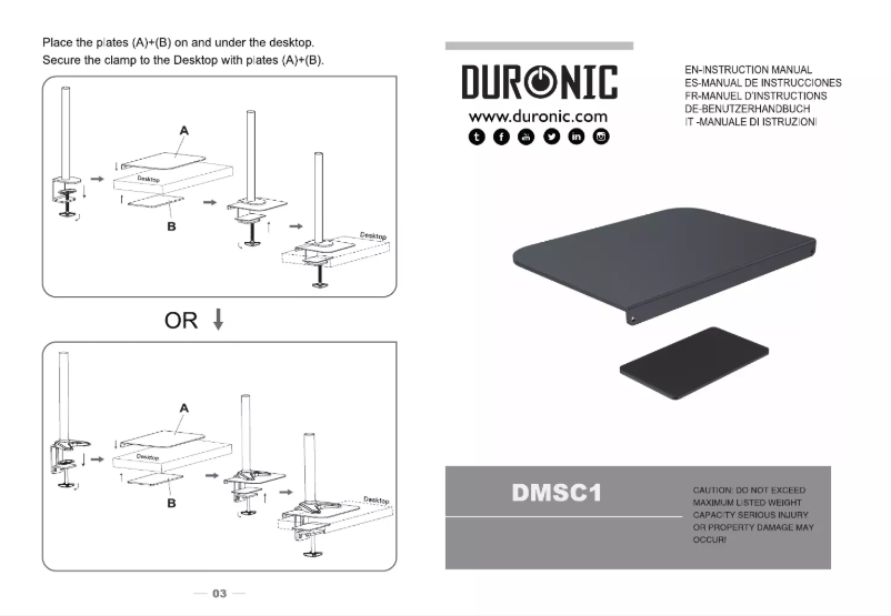 Image de la première page du manuel de l'appareil DMSC1