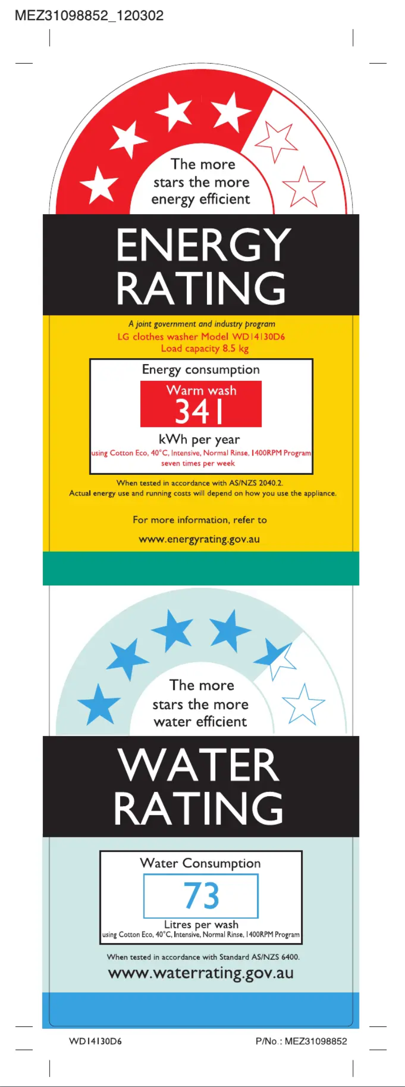 Página 1 del manual Folleto LG WT-R854