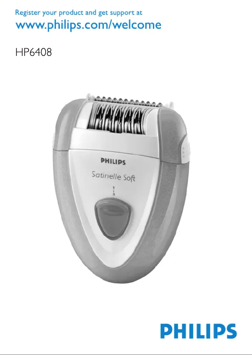 Page n°1 - Manuel utilisateur Philips Satinelle HP6408