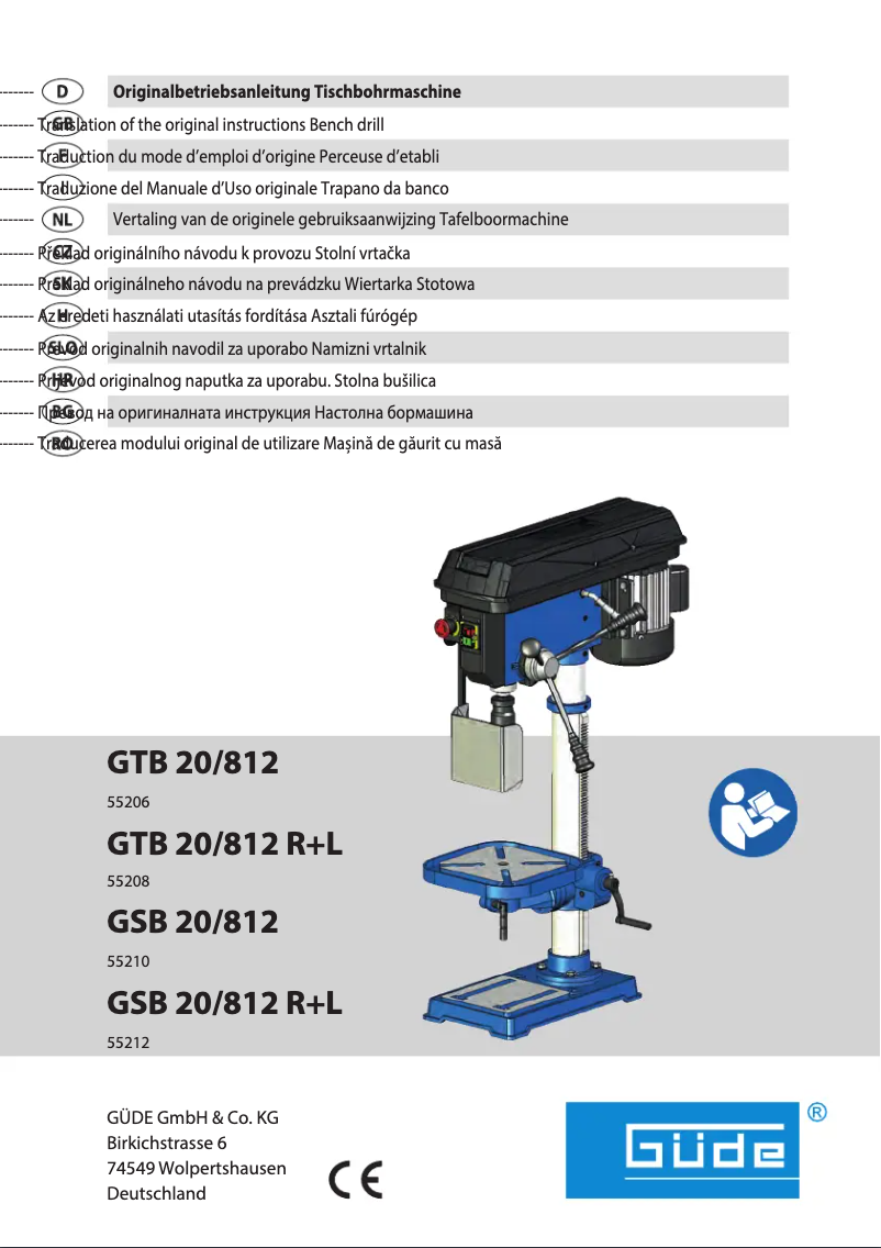 Image de la première page du manuel de l'appareil GSB 20/812 R+L