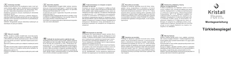 Page 1 de la notice Manuel utilisateur Kristall Form Touch