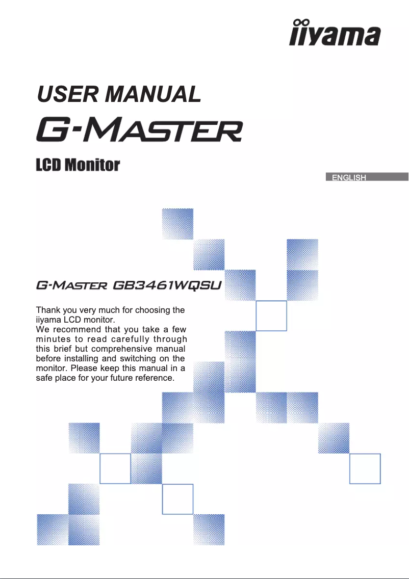 Página 1 del manual Manual de usuario Iiyama G-Master GB3461WQSU