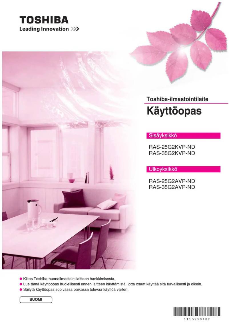 Image de la première page du manuel de l'appareil RAS-35G2KVP-ND