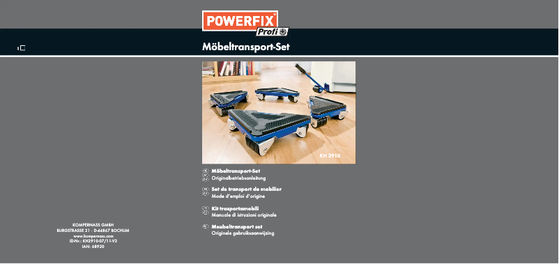 Image de la première page du manuel de l'appareil IAN 68920