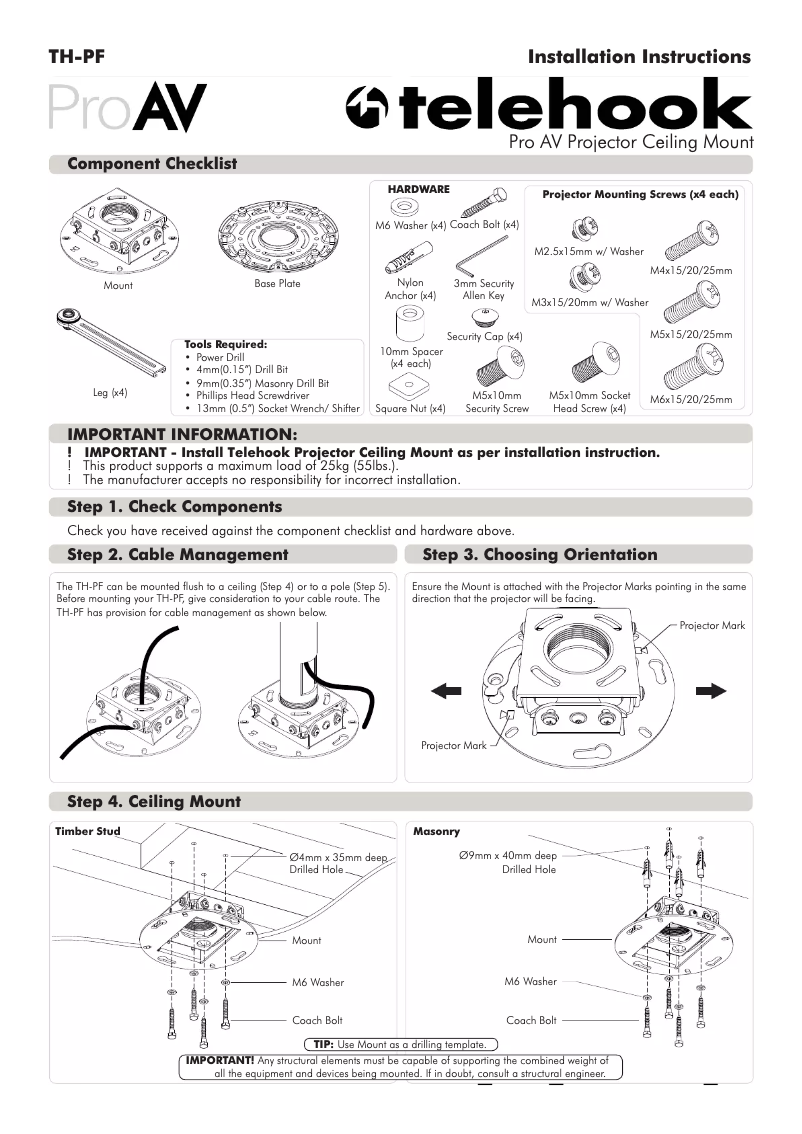 Page 1 de la notice Manuel utilisateur Atdec TH-PPA-2448