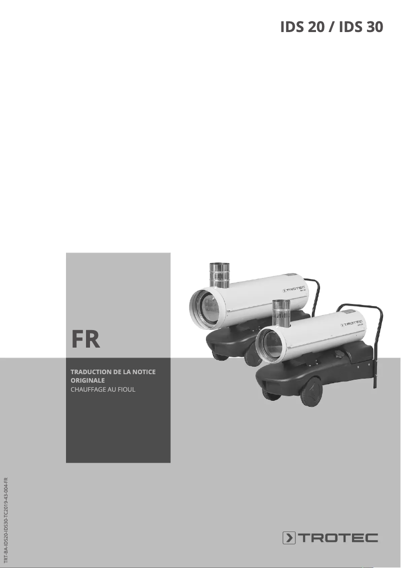 Page n°1 - Manuel utilisateur Trotec IDS 30