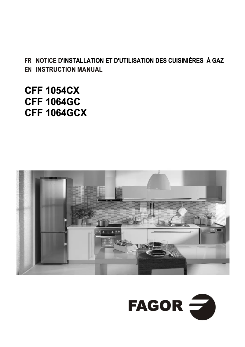 Page n°1 - Manuel utilisateur Fagor CFF1054CX