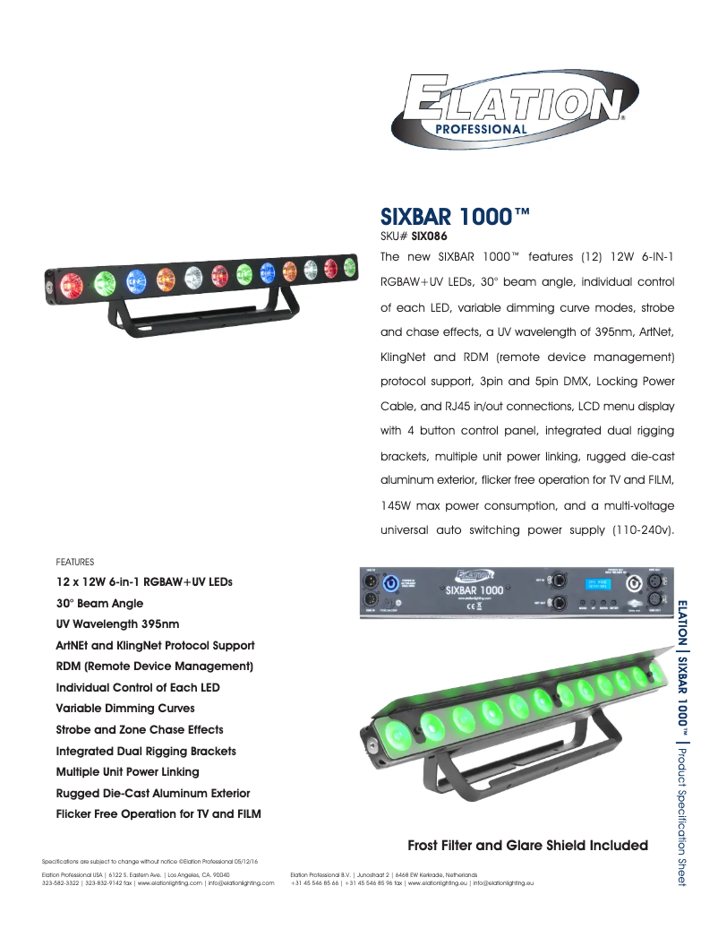 Image de la première page du manuel de l'appareil Sixbar 1000