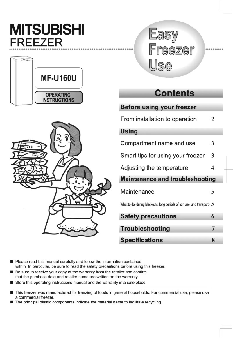 Page 1 de la notice Manuel utilisateur Mitsubishi MF-U160U