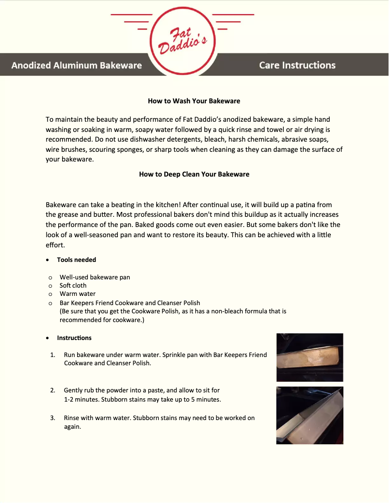 Page n°1 - Manuel utilisateur Fat Daddio's PSQ-10103