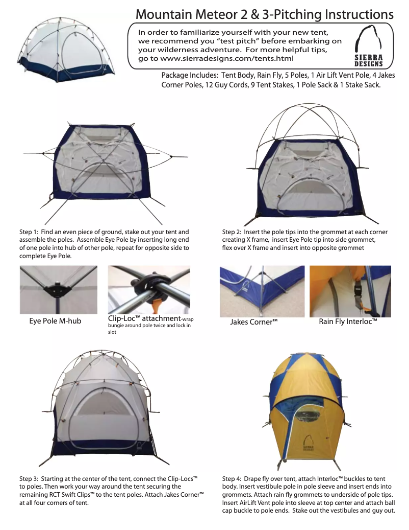 Imagen de la primera página del manual del dispositivo Mountain Meteor 3