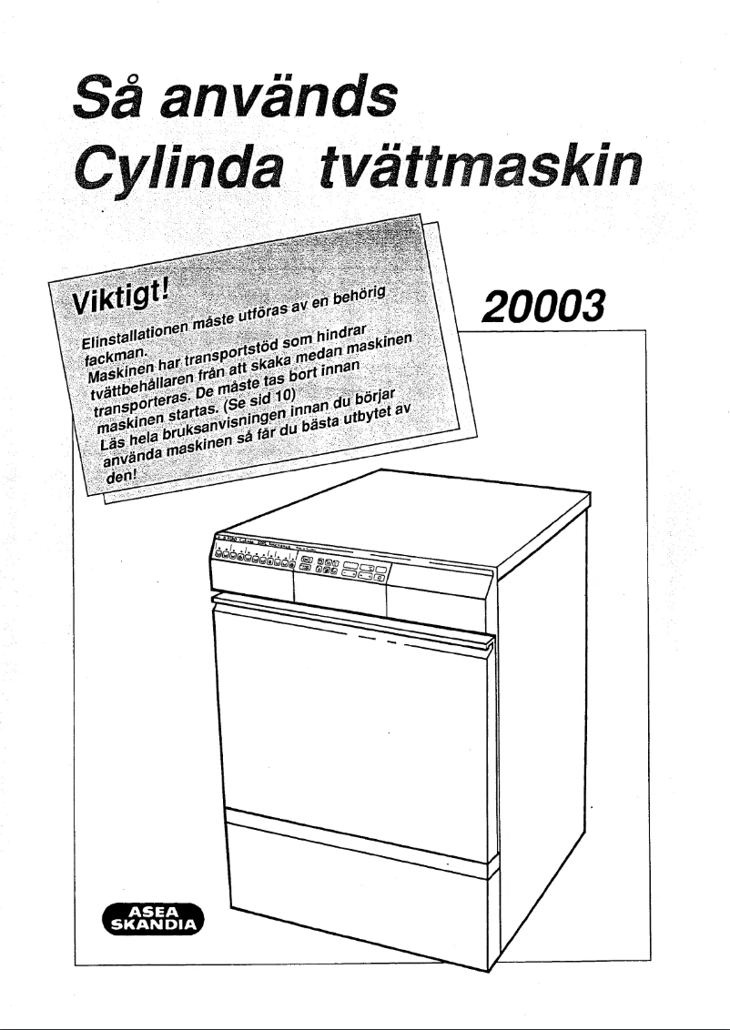 Page n°1 - Manuel utilisateur Cylinda 20003