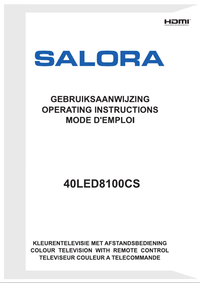 Image de la première page du manuel de l'appareil 40LED8100CS