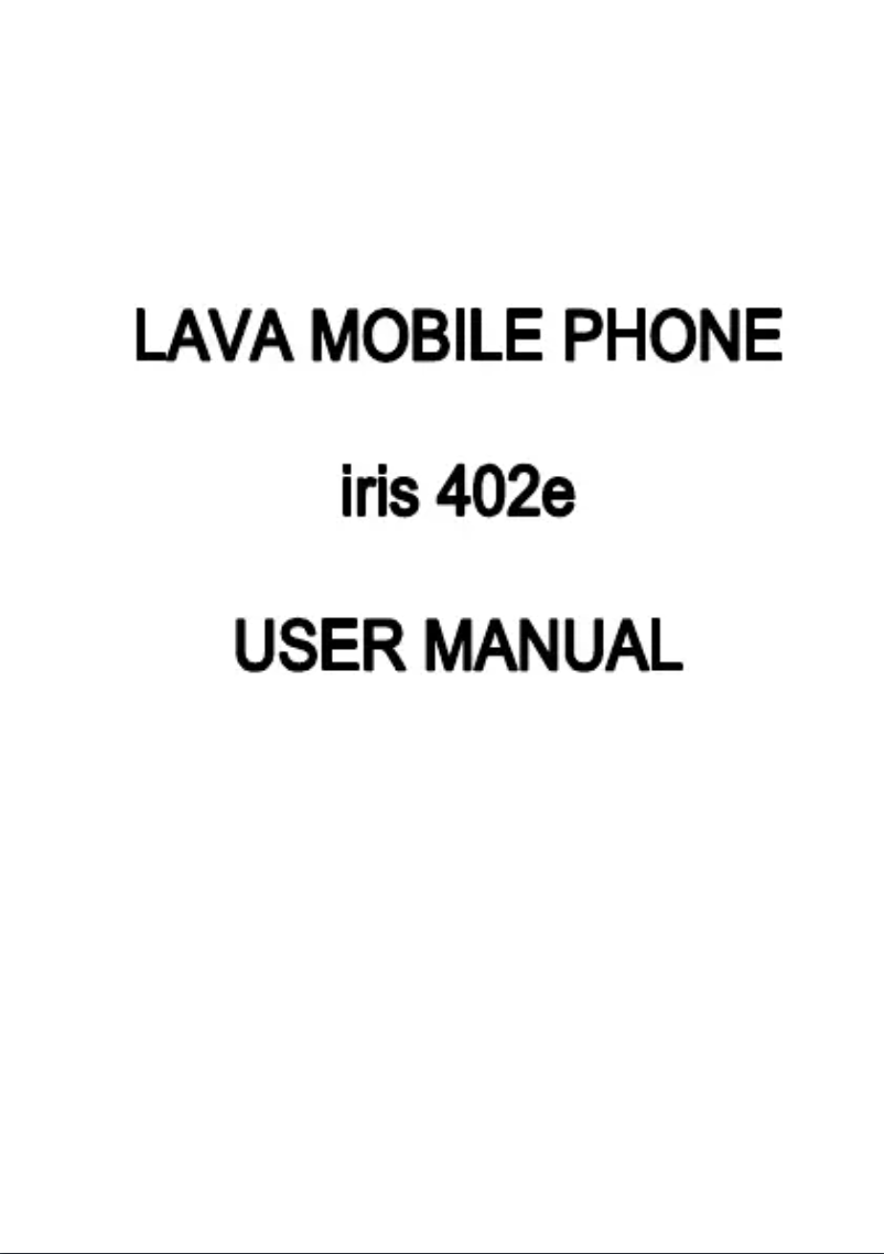 Page 1 de la notice Manuel utilisateur Lava Iris 402e