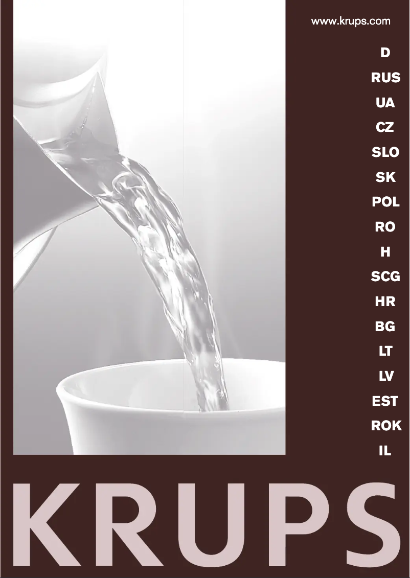 Page 1 de la notice Manuel utilisateur Krups Prelude BW3990