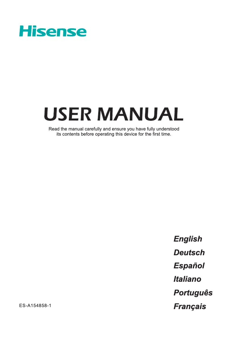 Page n°1 - Manuel utilisateur Hisense H40M3300