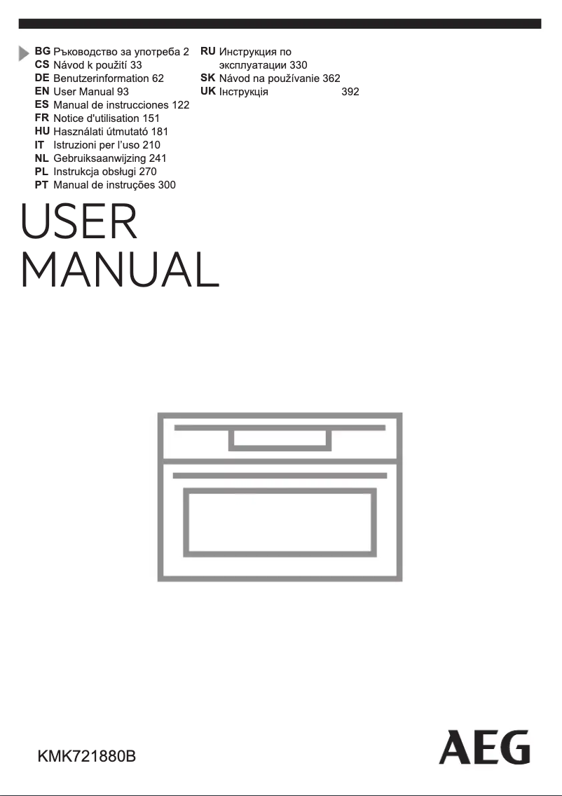 Página 1 del manual Manual de usuario AEG KMK721880B
