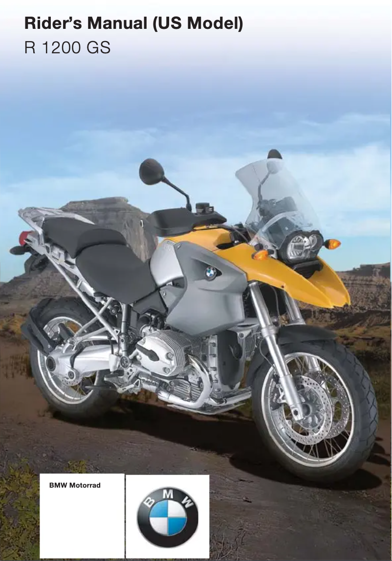 Image de la première page du manuel de l'appareil R 1200 GS (2004)