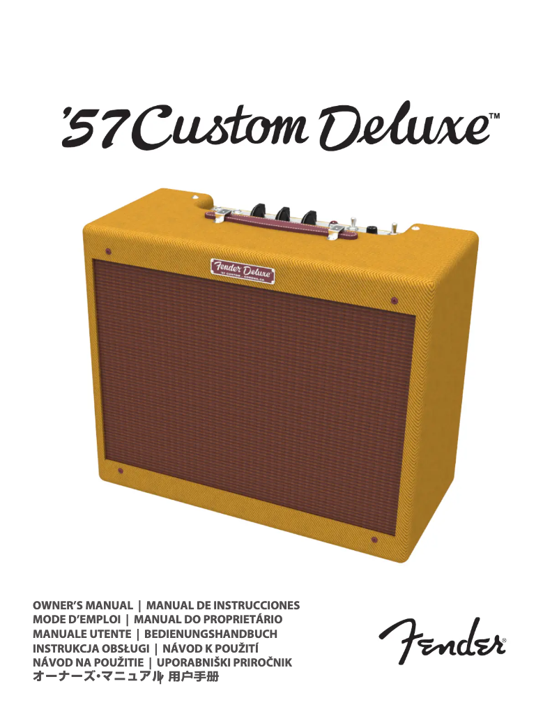 Page 1 de la notice Manuel utilisateur Fender '57 Custom Deluxe