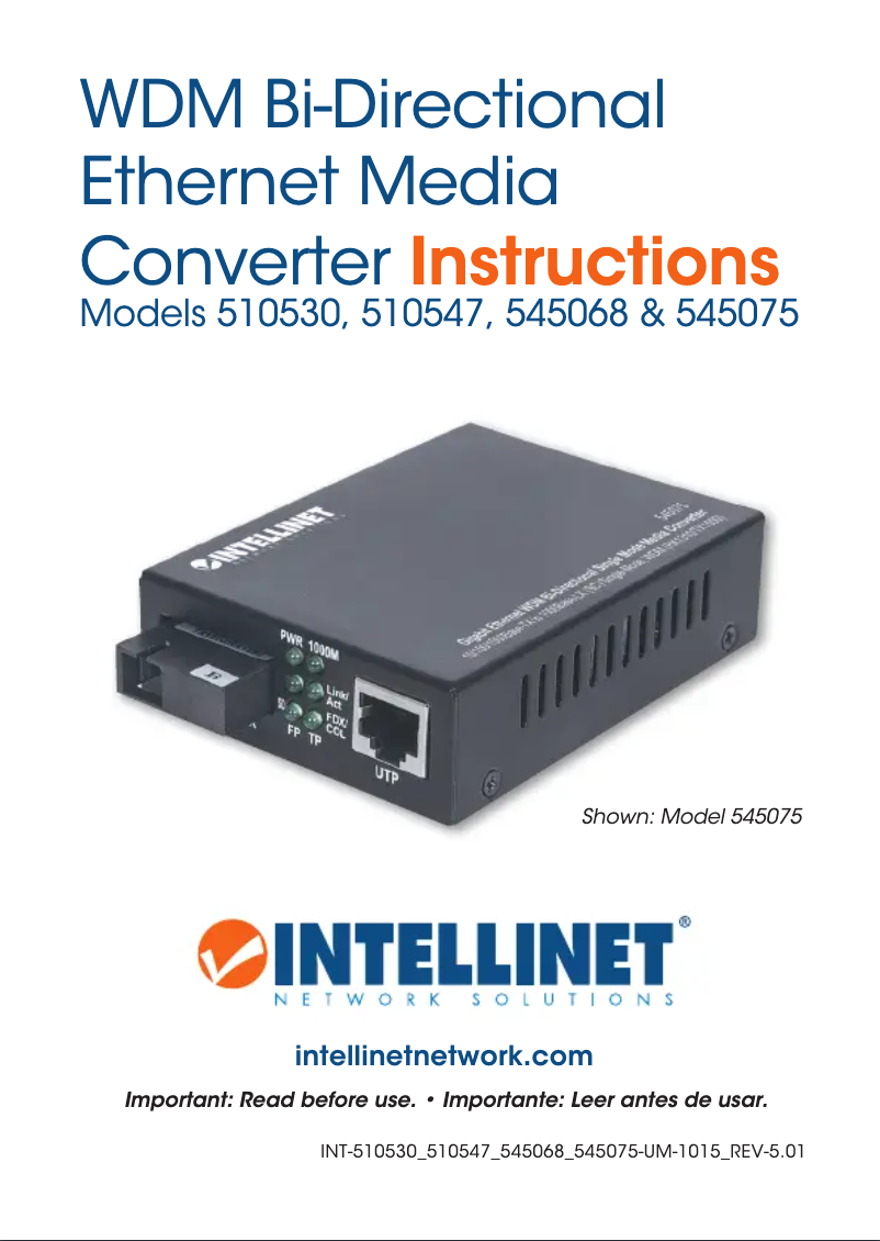 Página 1 del manual Manual de usuario Intellinet 510547