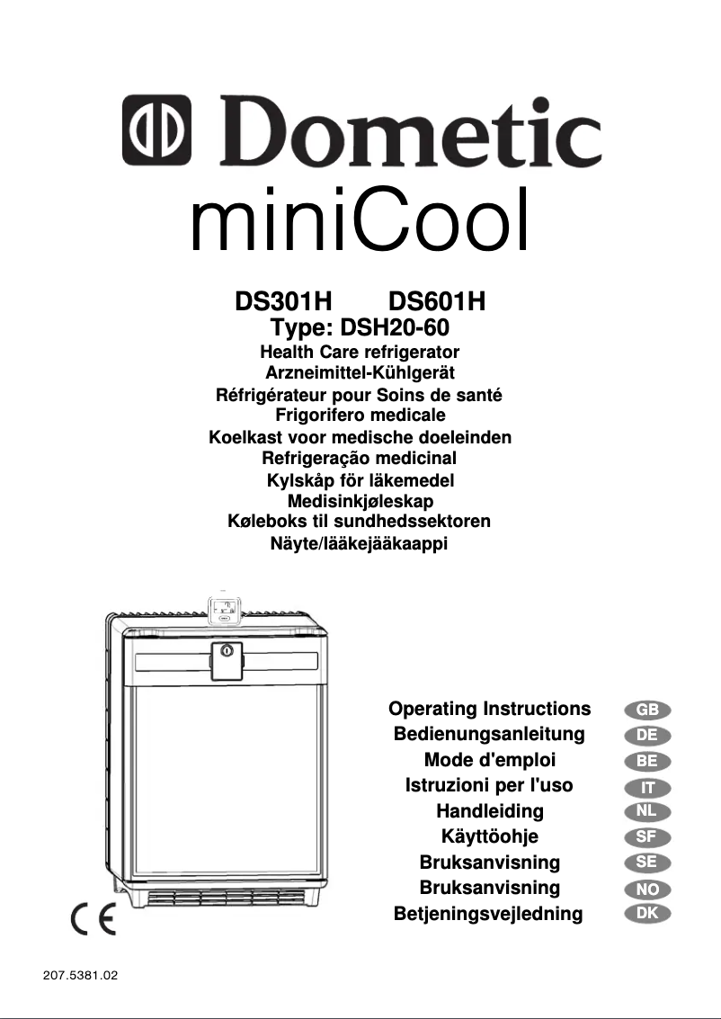 Página 1 del manual Manual de instrucciones Dometic DS601H