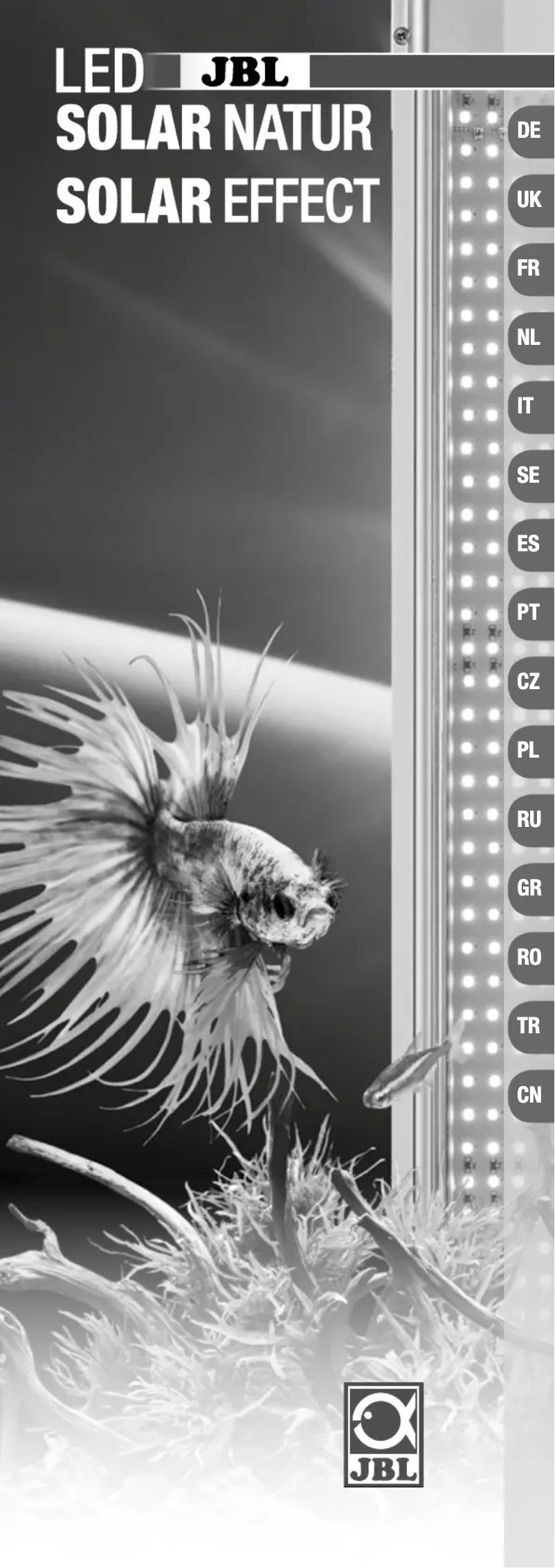 Imagen de la primera página del manual del dispositivo LED Solar Natur