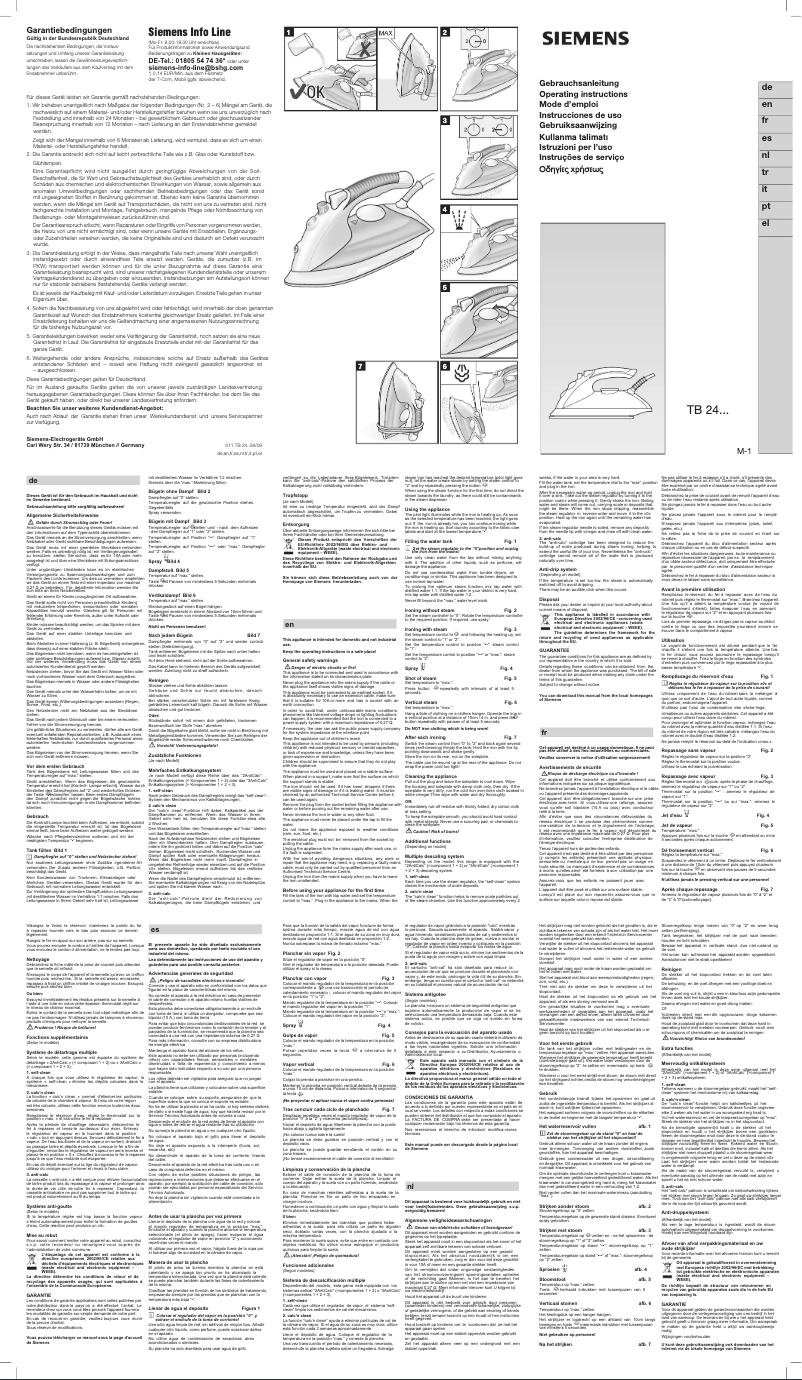 Page 1 de la notice Manuel utilisateur Siemens TB24539