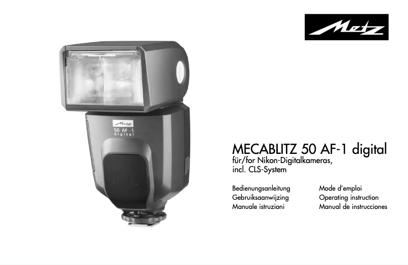 Página 1 del manual Manual de usuario Metz MECABLITZ 50 AF-1