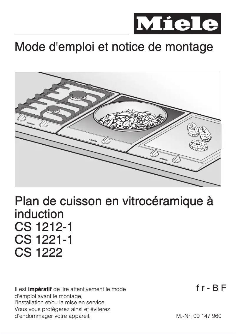 Page 1 de la notice Manuel utilisateur Miele CS 1212 I
