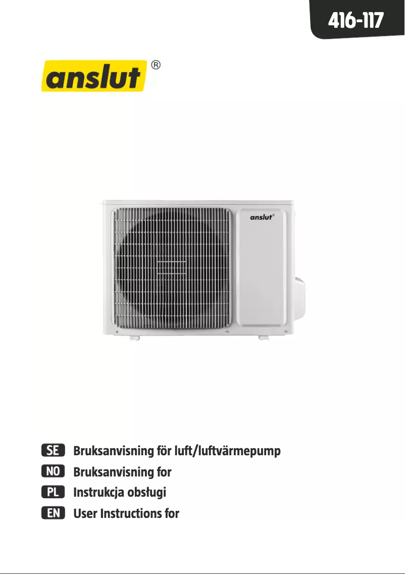 Página 1 del manual Manual de usuario Anslut 416-117