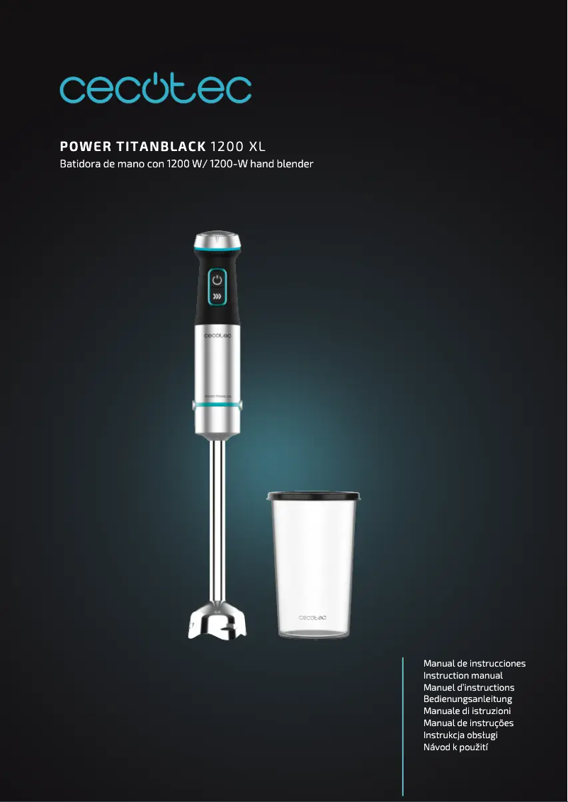 Image de la première page du manuel de l'appareil Power Titan 1200 XL