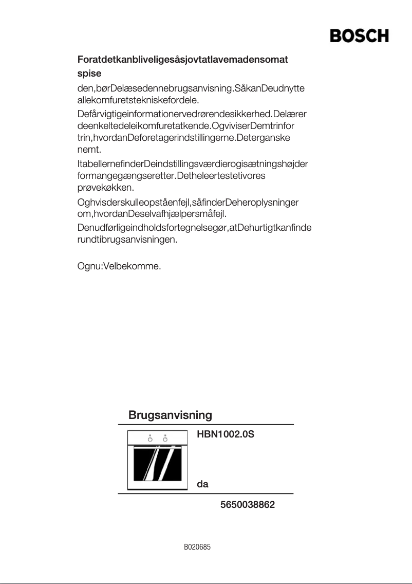 First page image of the manual for HBN100220s