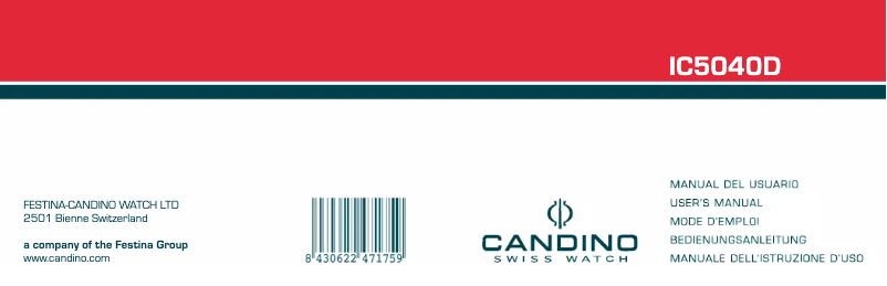 Page n°1 - Manuel utilisateur Candino C4518