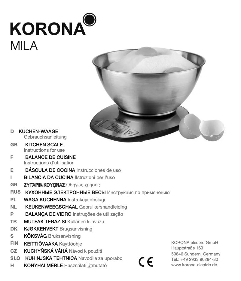 Página 1 del manual Manual de usuario Korona Mila 75880