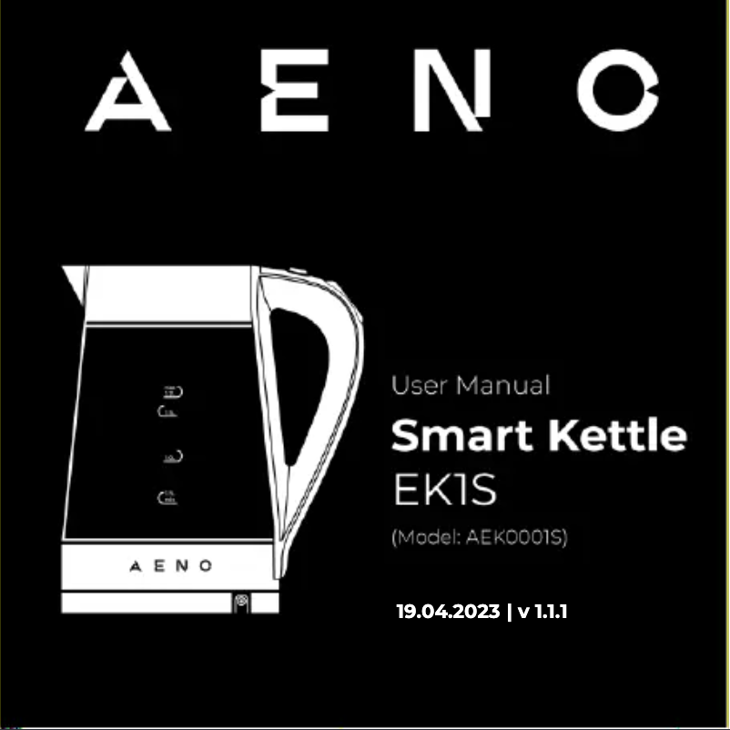 Page n°1 - Manuel utilisateur AENO EK1S